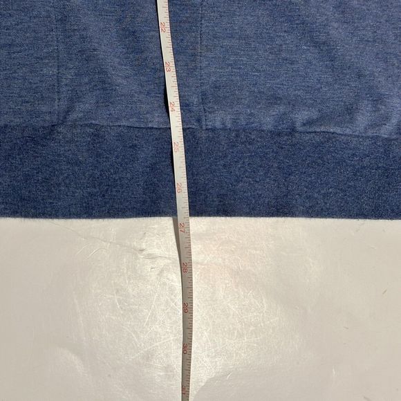 Travis Mathew Quarter 1/4 Zip Pullover Men’s Med Blue Long Sleeve Pockets - Picture 6 of 13